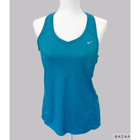 Nike Tops - Nike Dri Fit Womens Tank Top Racerback Teal Size Medium